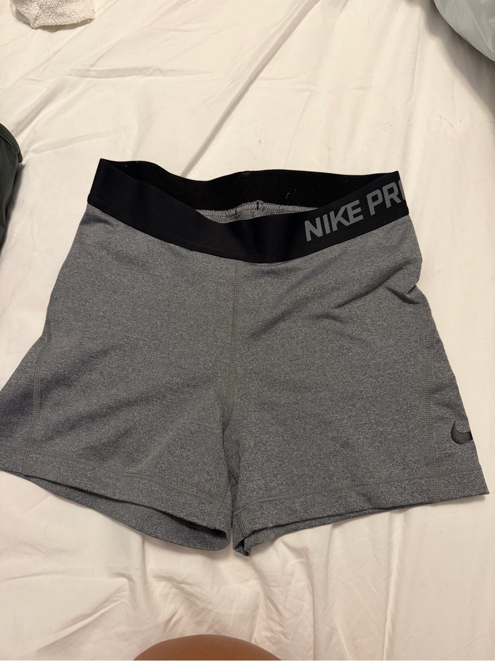 Nike Pro Gray and Black Women's Athletic Shorts